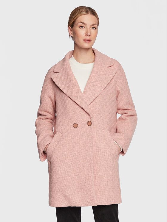 Guess pink clearance wool coat