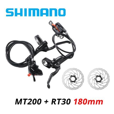 ГидравлическийвелосипедныйтормозShimanoMT200,левыйпередний800мм/правыйзадний1450мм(однапарапереднихизадних)+однапарароторовRT30180MM