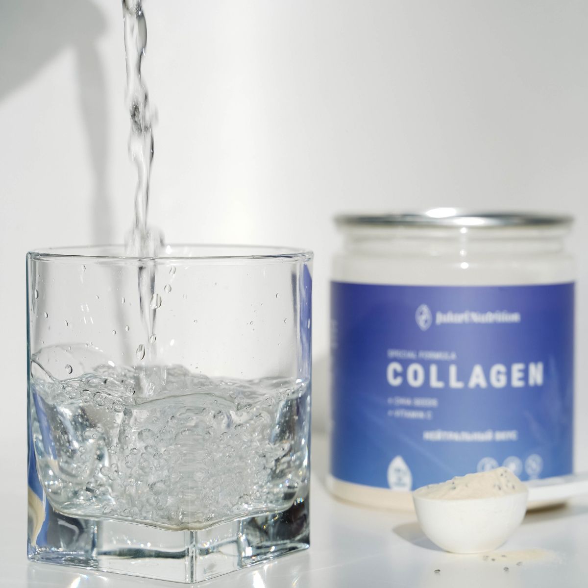 Гидролизованный пептидный коллаген порошок с гиалуроновой кислотой и ...