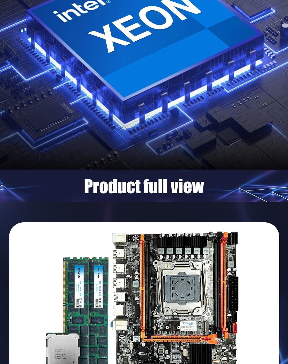 Материнская плата ENvinda Материнская плата X99: LGA 2011-3 Intel Xeon ...