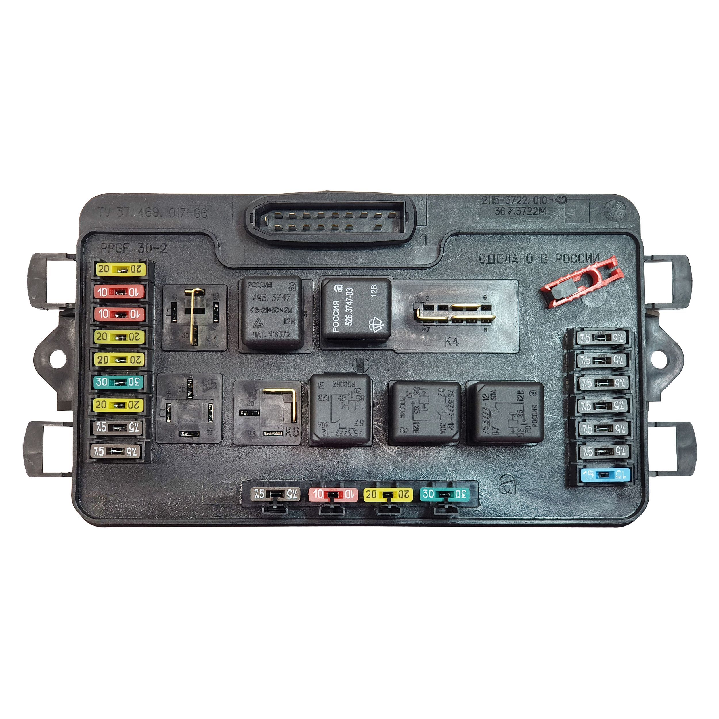 Блок предохранителей и реле в сборе (367.3722М монтажный блок нового ...