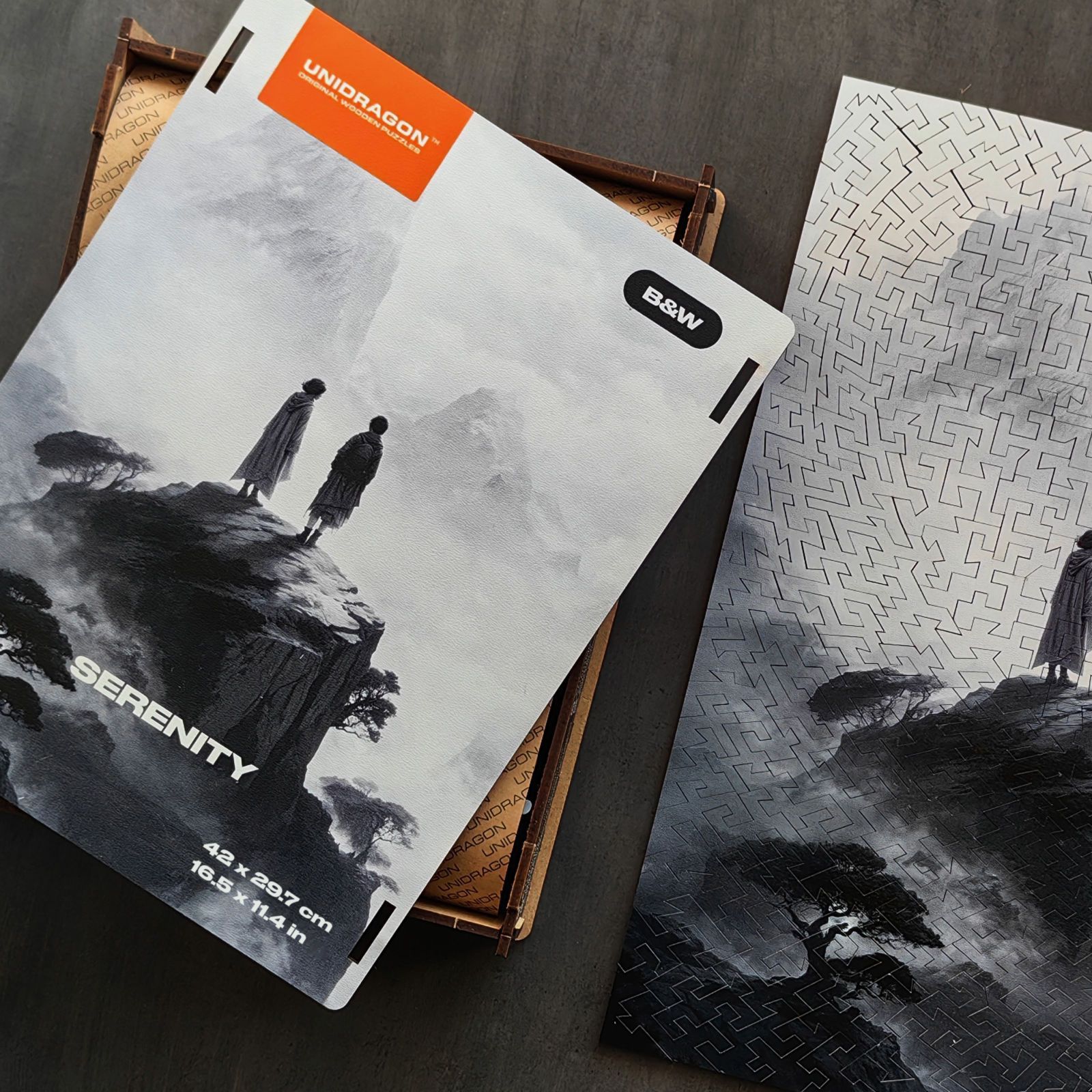 Деревянный пазл UNIDRAGON комплект в подарочной коробке / ЮНИДРАГОН ...