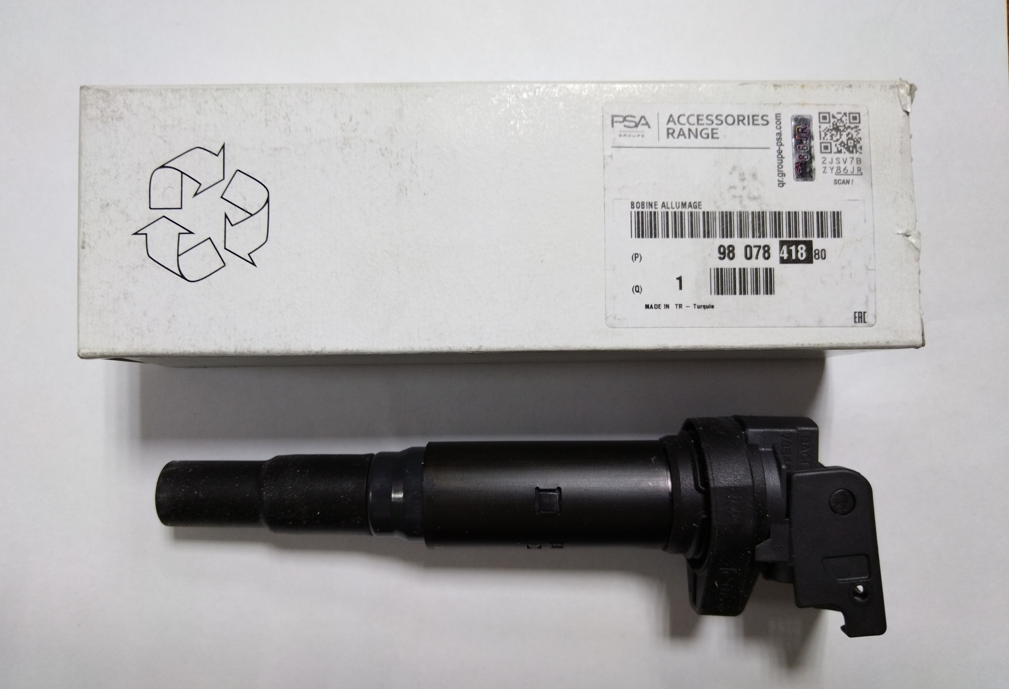 J Peugeot-Citroen Катушка зажигания, арт. 98 078 418 80, 1 шт