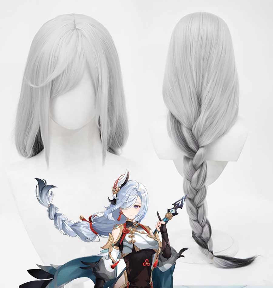 ПарикдлякосплеякарнавальныйШэньХэ/ShenheизанимеГеншинИмпакт/GenshinImpact