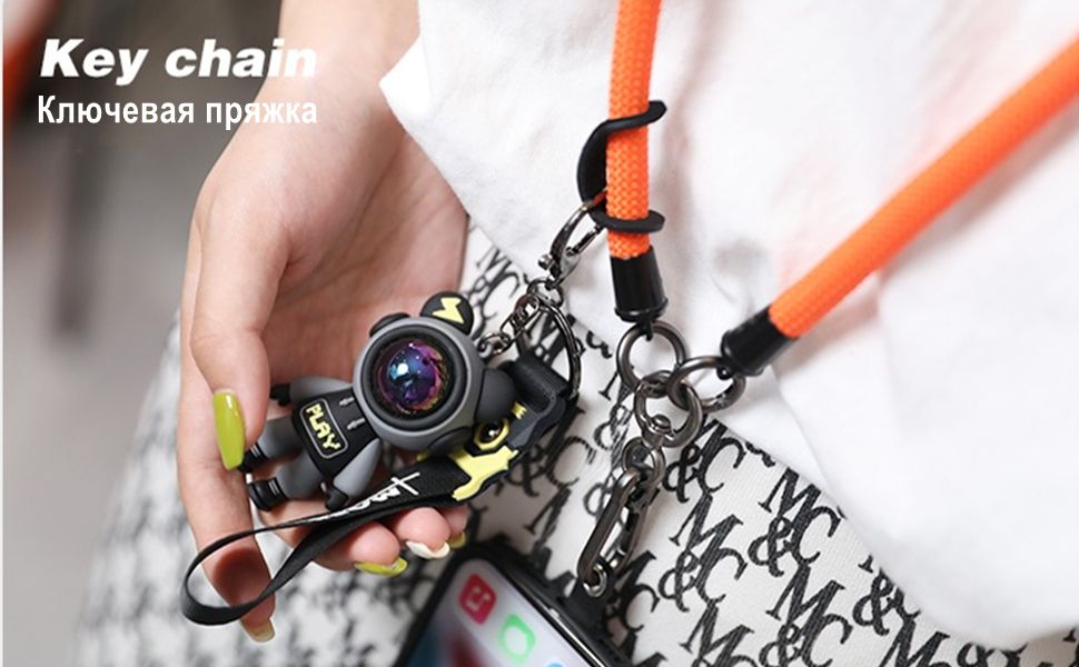 Шнурок для телефона на шею, для ключей, для бейджа, с карабином ...