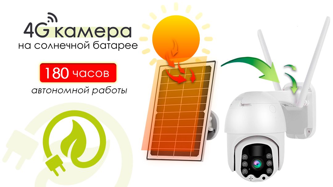 Камера видеонаблюдения BESOL 4G SOLAR CAMERA V380 1920×1080 Full HD ...