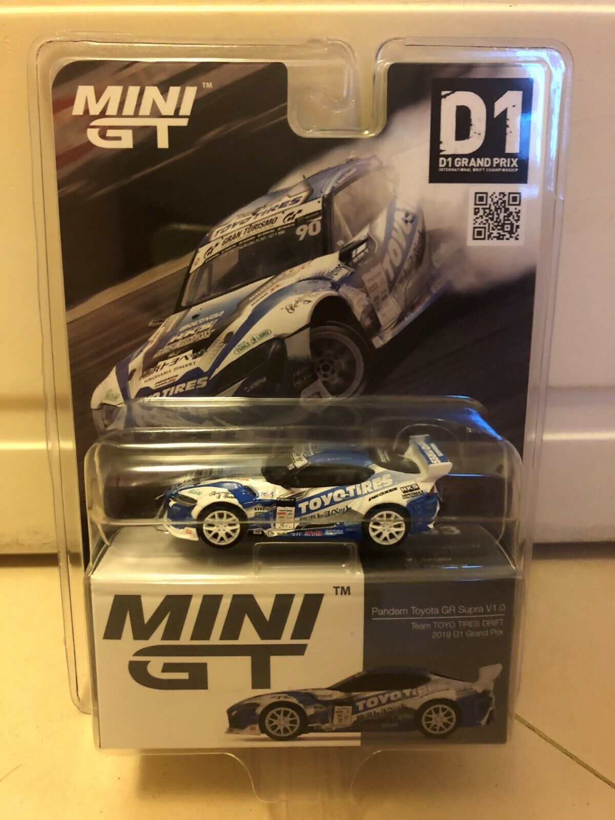 MINIGT　Pandem Supra TOYO TIRES DRIFT CHASE CAR - Mini GT #233 Pandem Toyota GR Supra V1.0 Toyo Tires