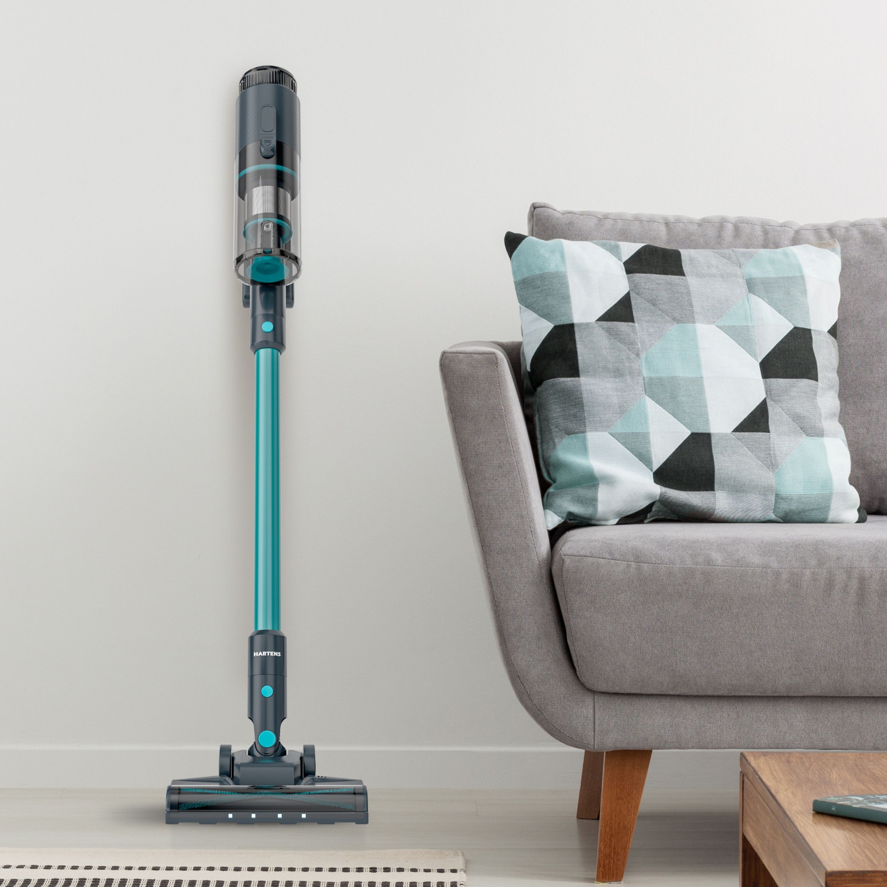 Пылесос вертикальный Hartens HVC-W140G, беспроводной, бесщеточный ...