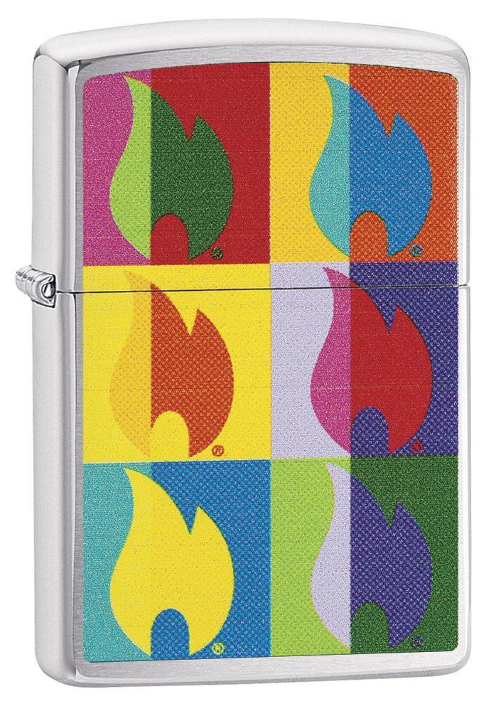 Зажигалка ZIPPO бензиновая Classic Brushed Chrome #1