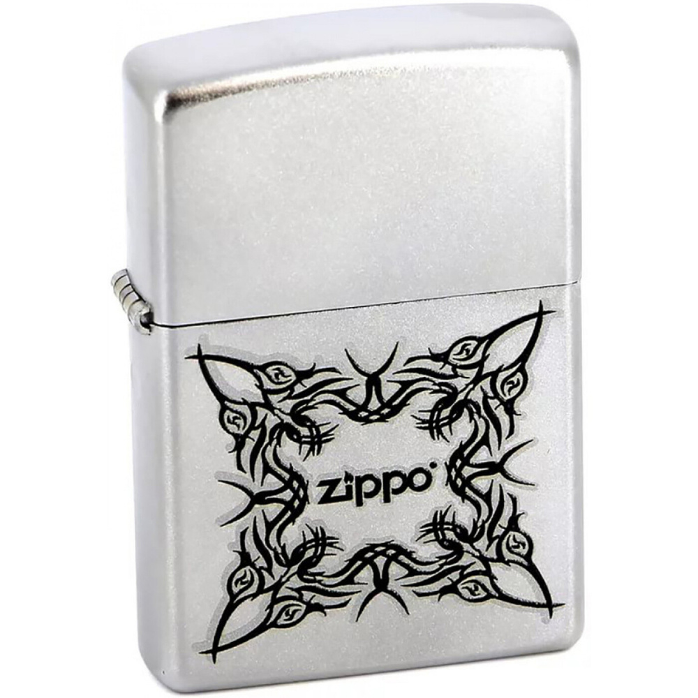 Зажигалка бензиновая ZIPPO Tattoo Design Satin Chrome #1