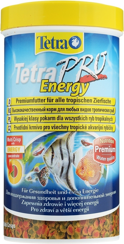 Корм сухой Tetra TetraPro Energy для всех видов тропических рыб, чипсы, 500 мл (110 г)  #1