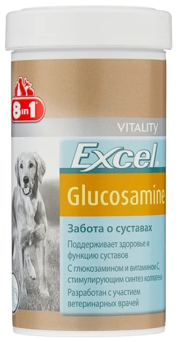 Добавка 8 in 1 "Excel Glucosamin", для собак, для здоровья и ...