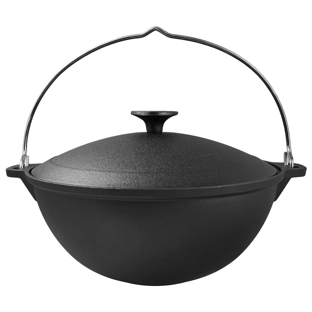 Казан чугунный 8 л с крышкой TM MY REAL IRON COOK - купить по выгодной ...