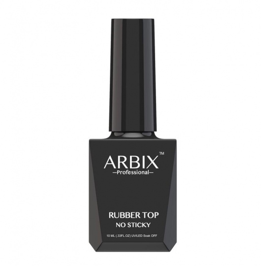 Arbix Rubber Top No Sticky - Топ каучуковый без липкости для гель-лака, 10 мл  #1