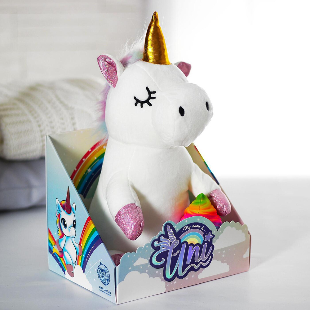 Мягкая игрушка Milo toys "Единорожка" с мороженым - купить с доставкой ...