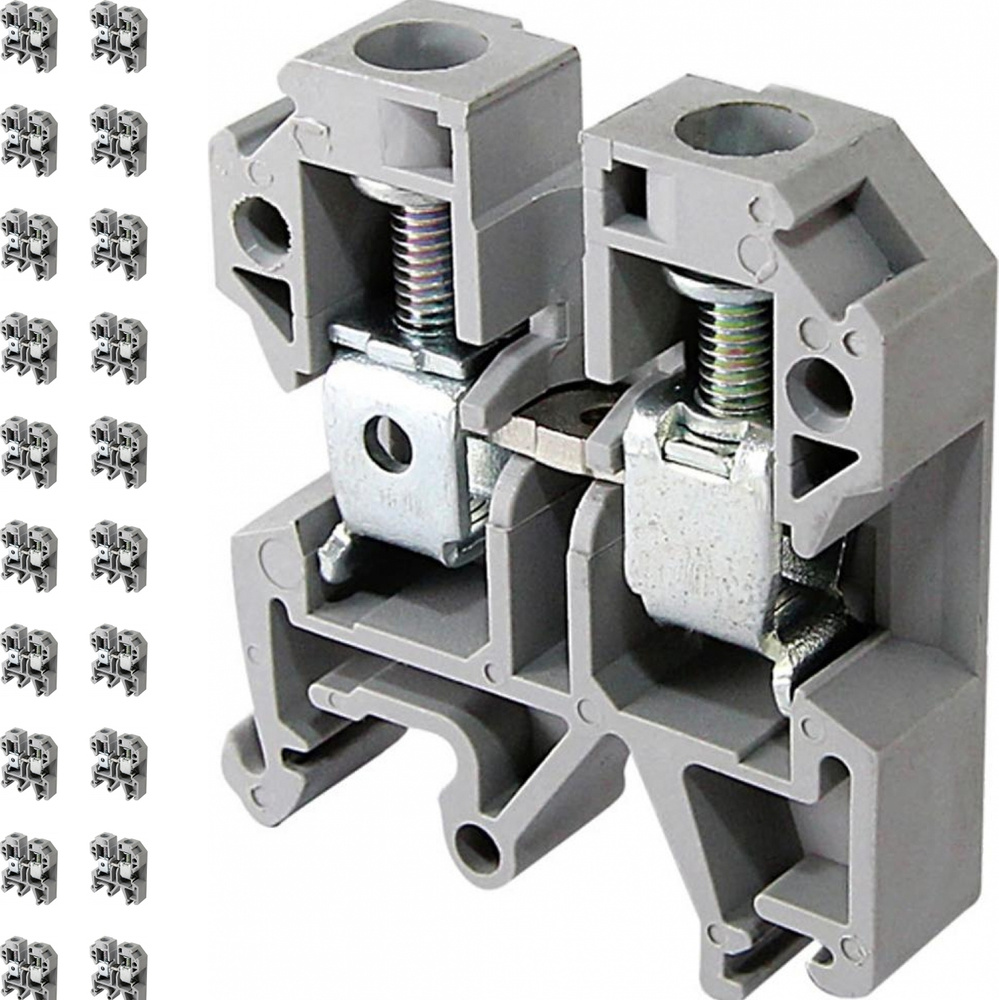Клеммный зажим TDM Electric ЗНИ-4мм2 (JXB35А) серый (комплект из 25 шт ...