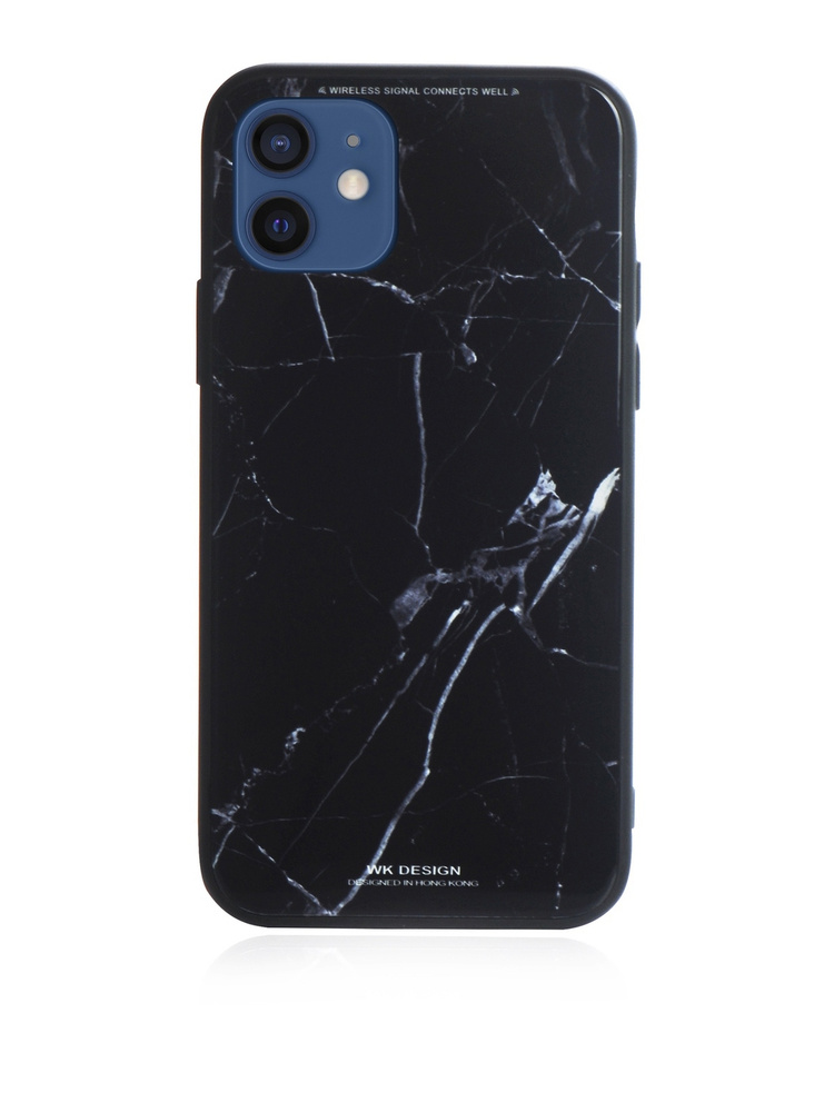 WK Design Azure Glass Print Marble Apple iPhone