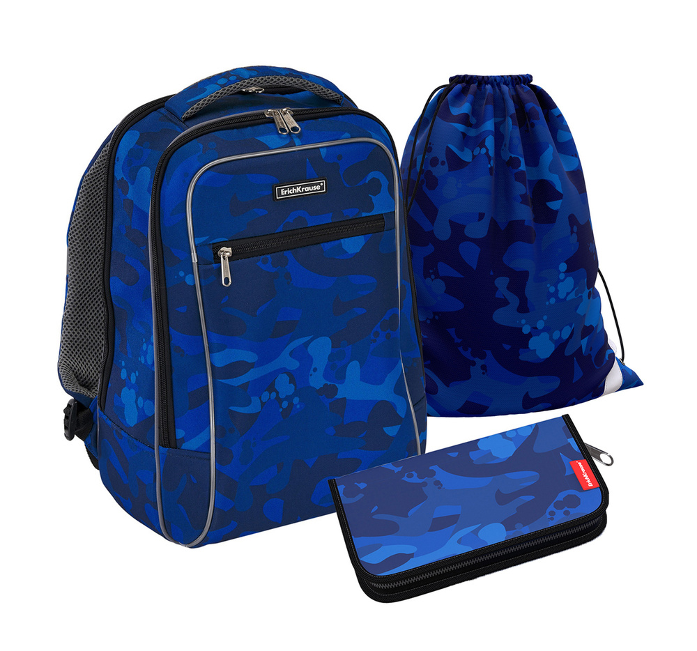 Школьный рюкзак Erich Krause (Эрих Краузе) ErgoLine Urban 18L Sea Camo ...