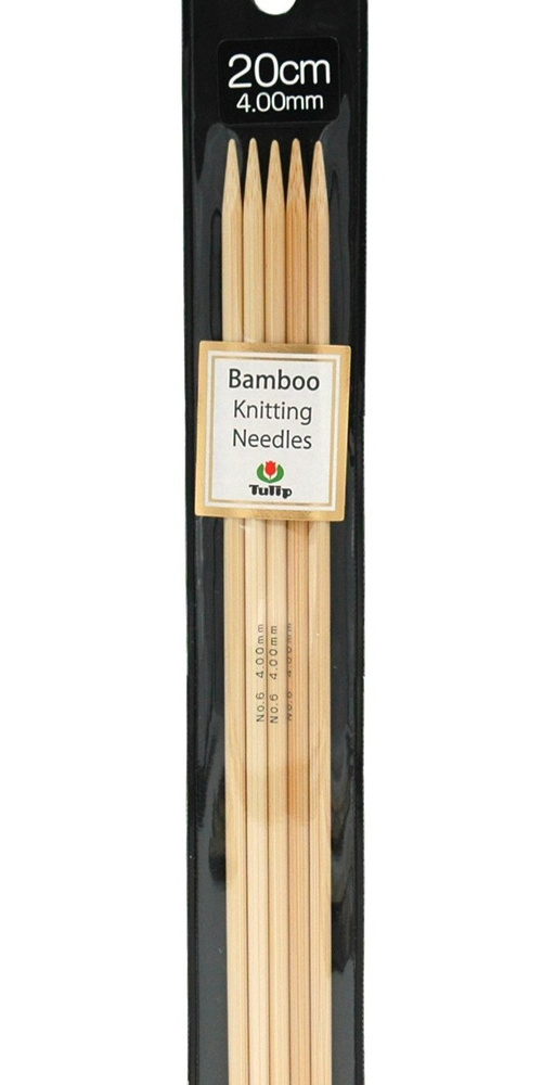 Спицы чулочные "Bamboo" 4мм/20см, Tulip, KND080400 #1