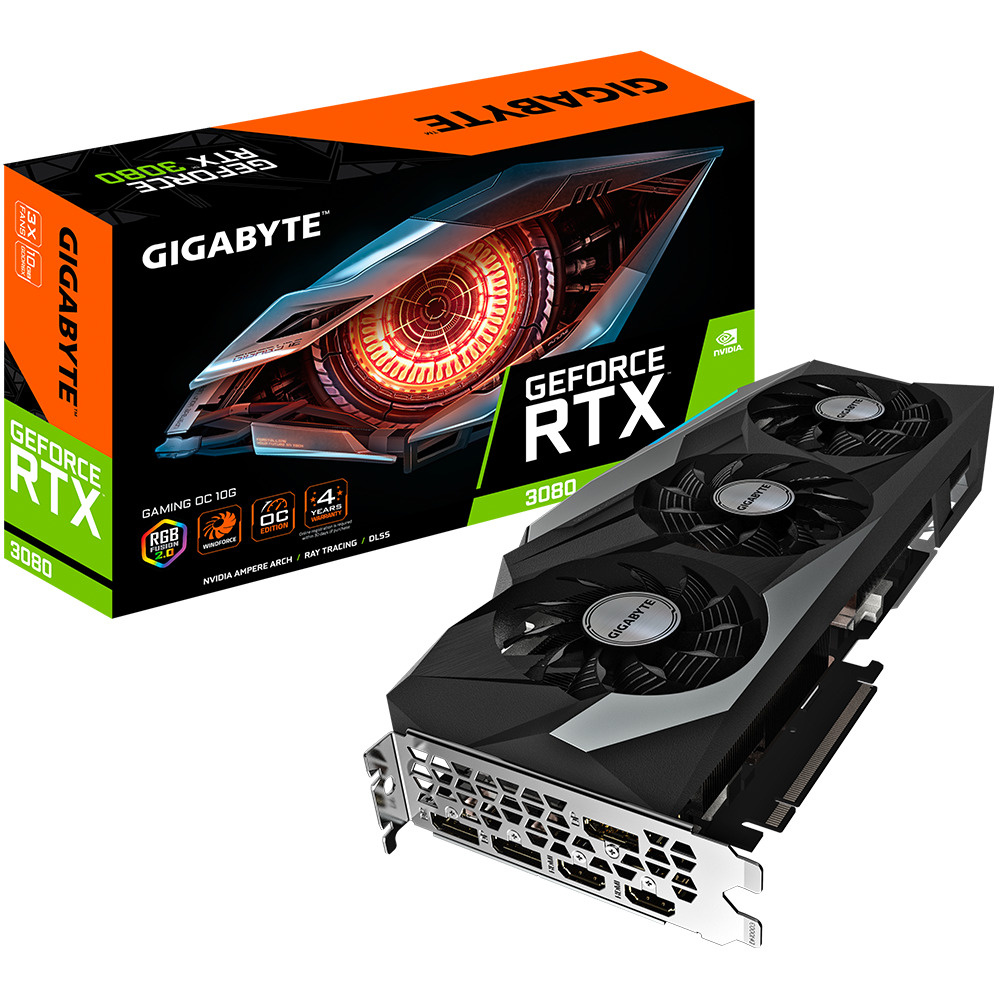 Видеокарта Gigabyte GeForce RTX 3080, 10 ГБ GDDR6X, GDDR6X - купить по  низким ценам в интернет-магазине OZON (295148972)