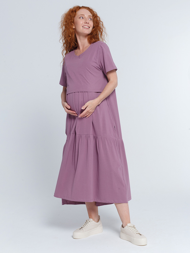 Ярусное платье для будущих и кормящих мам Proud Mom, Женский, На любой ...