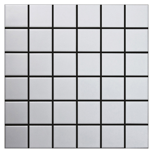 Плитка мозаика керамическая 30,6х30,6х0,6 Homework, матовая белая  #1