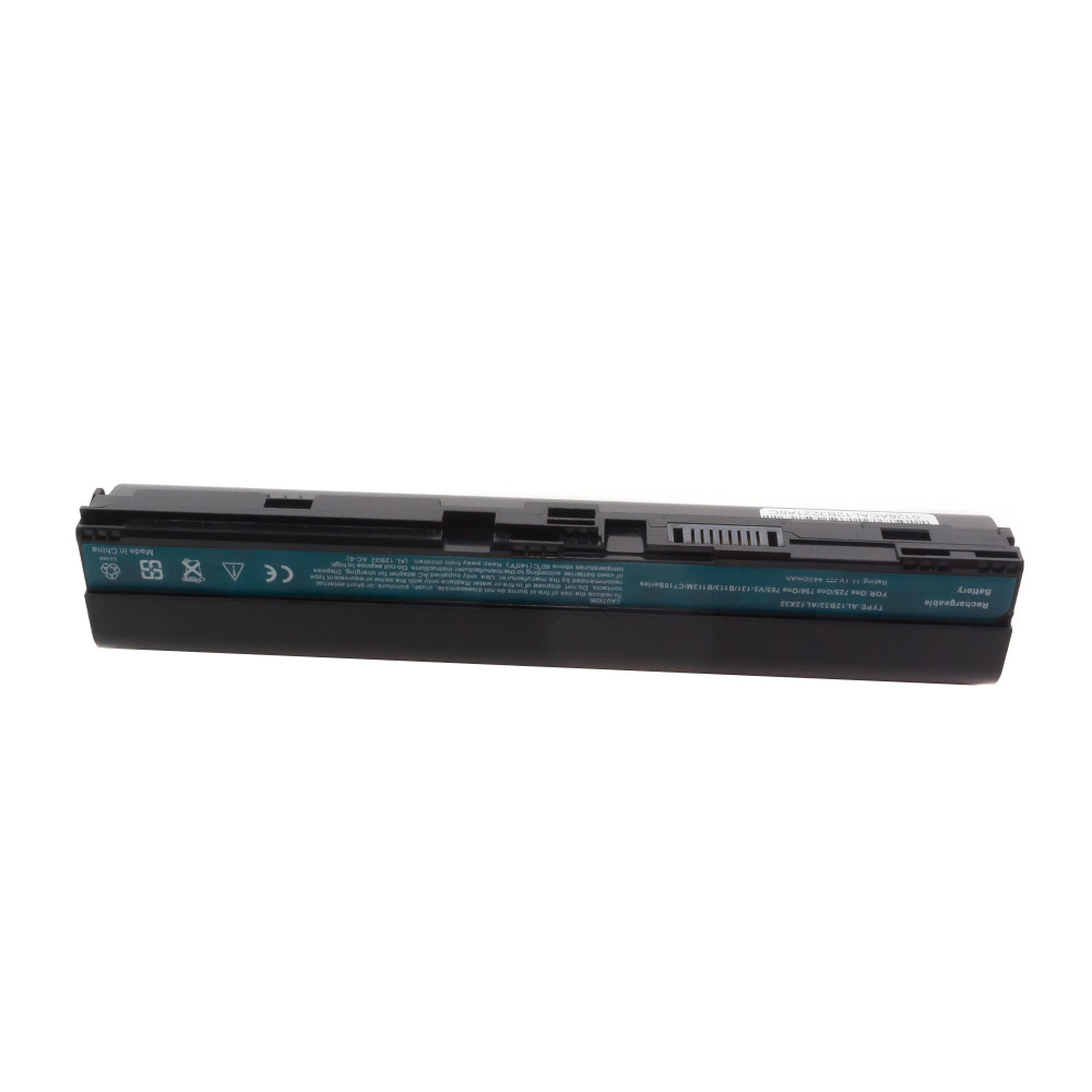 Azerty Аккумулятор для ноутбука Acer 4400 мАч, (AL12X32, AL12A31, AL12B31,  AL12B32, CL1765B.167, KT.00403.004, KT.00407.002)