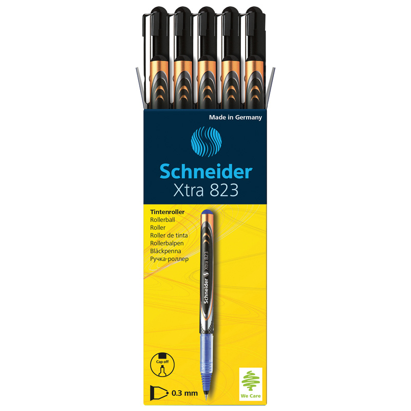 Ручка-роллер Schneider "Xtra 823" черная, 0,5 мм, одноразовая 8231 (10 штук)  #1