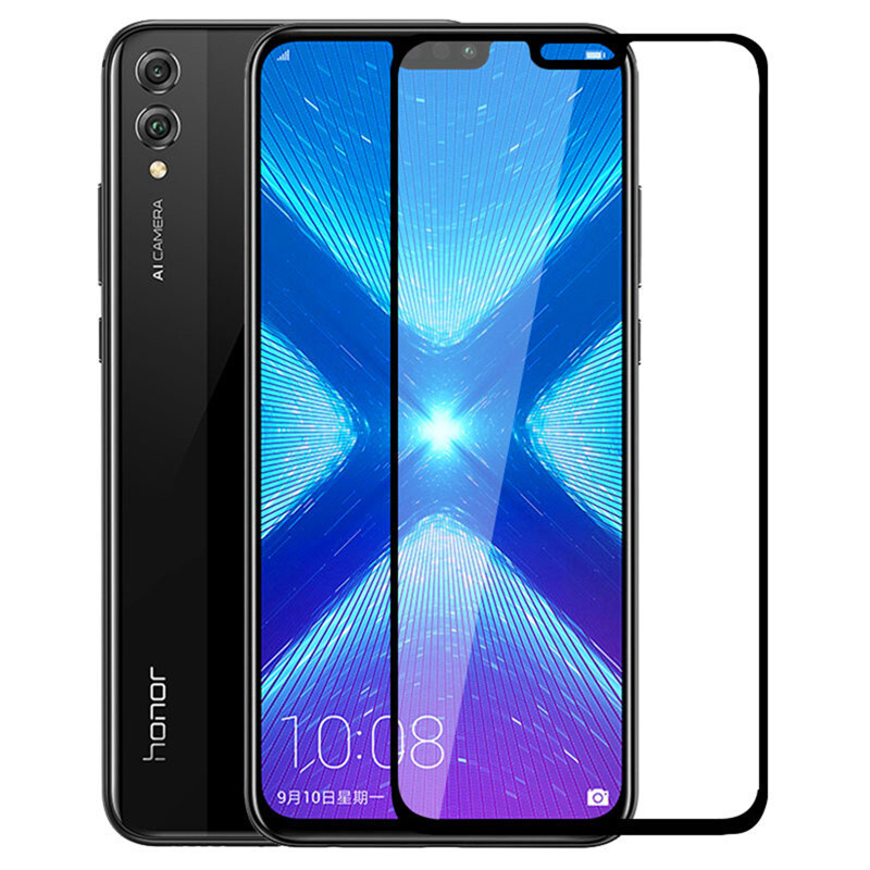 Защитное стекло для Honor 8X / Y9 (2019) / Стекло на Хонор 8х противоударное / закаленное / полноэкранное #1