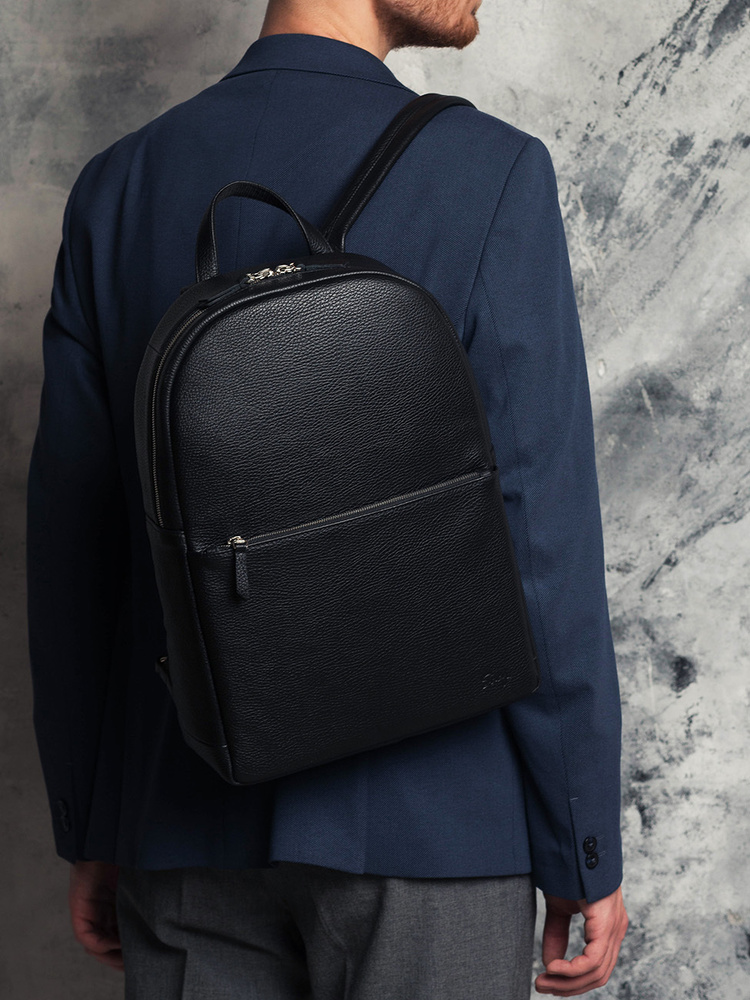 Рюкзак мужской натуральная кожа ноутбук 14 дюймов формат А4 городской ...