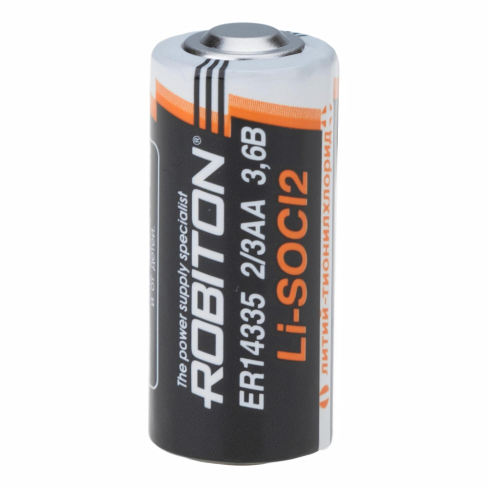 Элемент питания литий-тионилхлоридный ROBITON ER 14335 (2/3 AA) Lithium ...