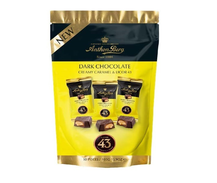 Конфеты Anthon Berg "Licor 43" из тёмного шоколада с карамельной ...