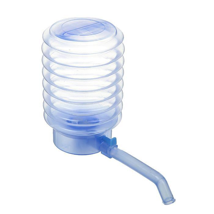 Luazon Home, Помпа для воды Luazon, механическая, прозрачная, под бутыль от 11 до 19 литров, голубая, #1