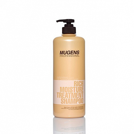 Welcos Mugens Шампунь для волос Rich Moisture Treatment Shampoo, 1000мл #1