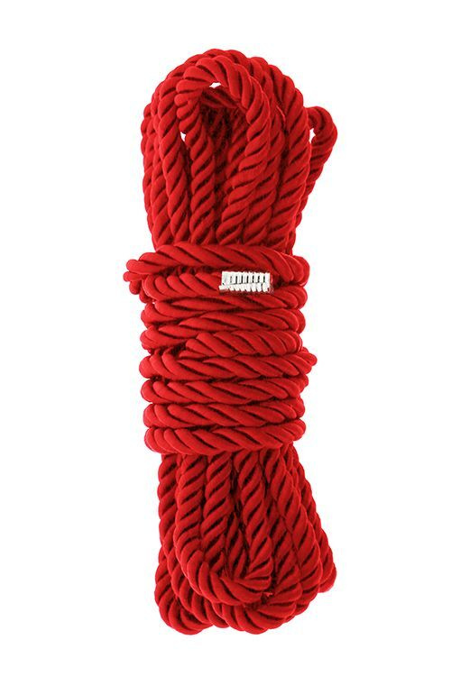 Красная веревка для шибари DELUXE BONDAGE ROPE - 5 м. #1