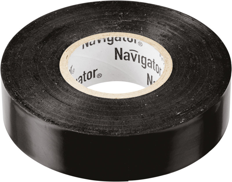 Изолента ПВХ черная 19мм 20м Navigator NIT-A19-20/BL 71 110 - 1 шт #1