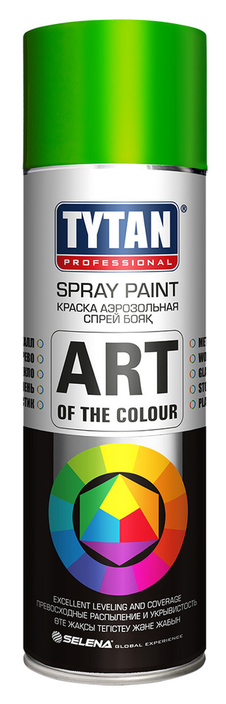 Аэрозольная краска Tytan Professional Art of the Сolour RAL 6018, светло-зеленая 400 мл  #1