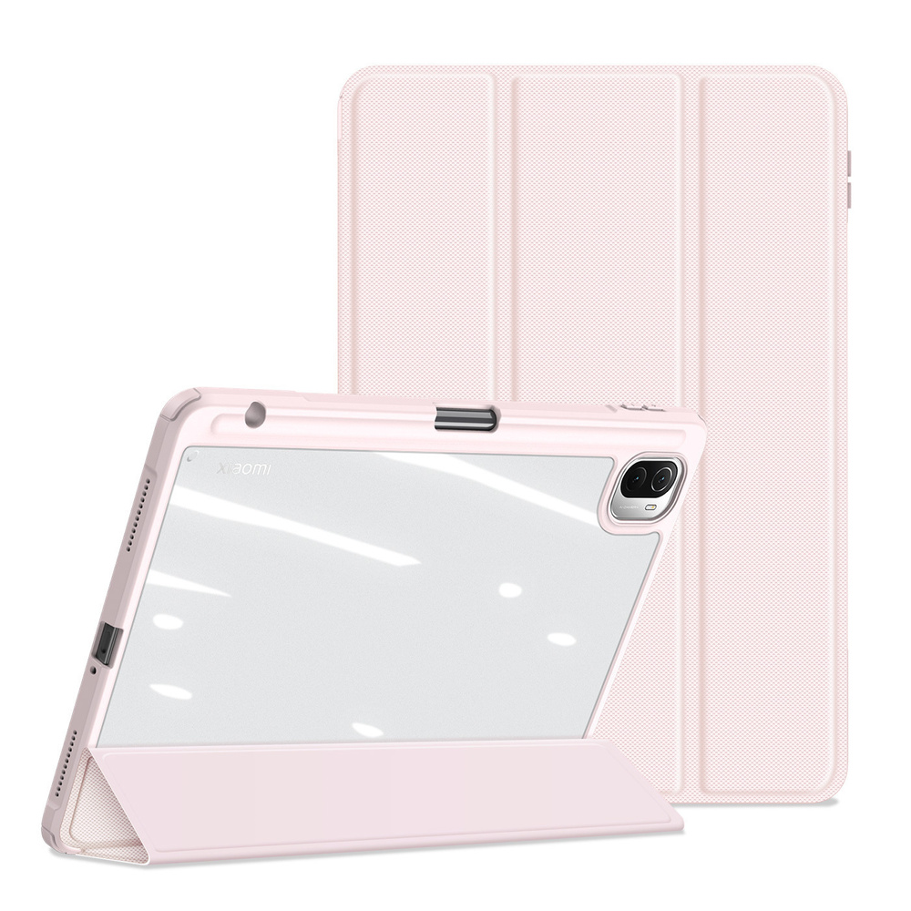 Чехол книжка для Xiaomi Mi Pad 5 / 5 Pro, Dux Ducis Toby series розовый #1