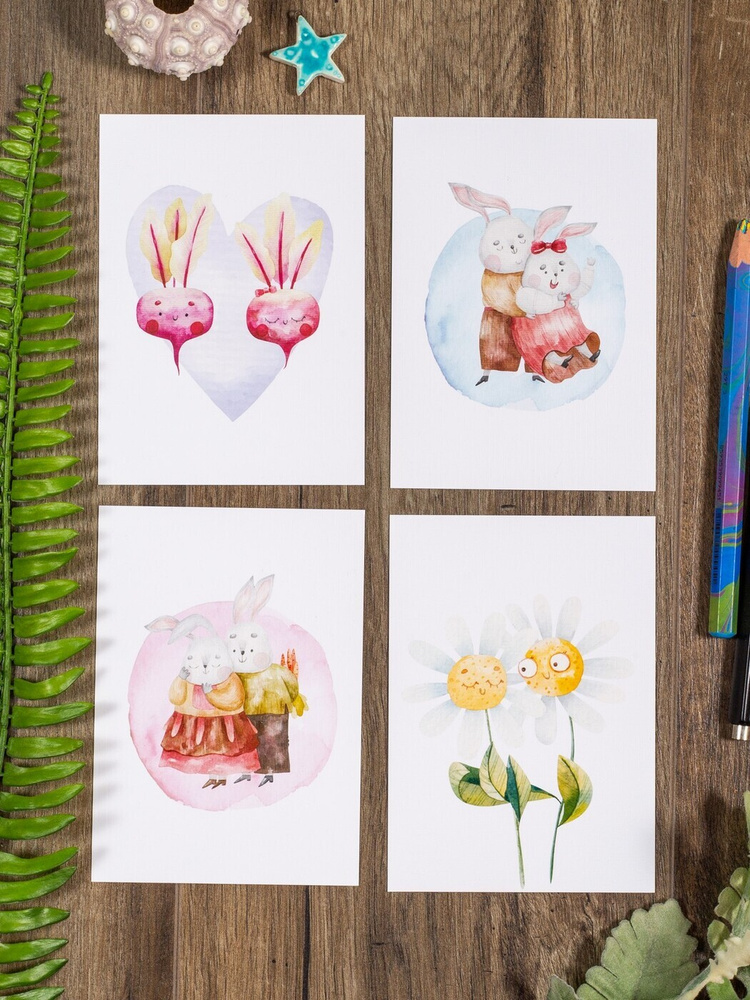 Милые открытки другу (49 фото) » Рисунки для срисовки и не только