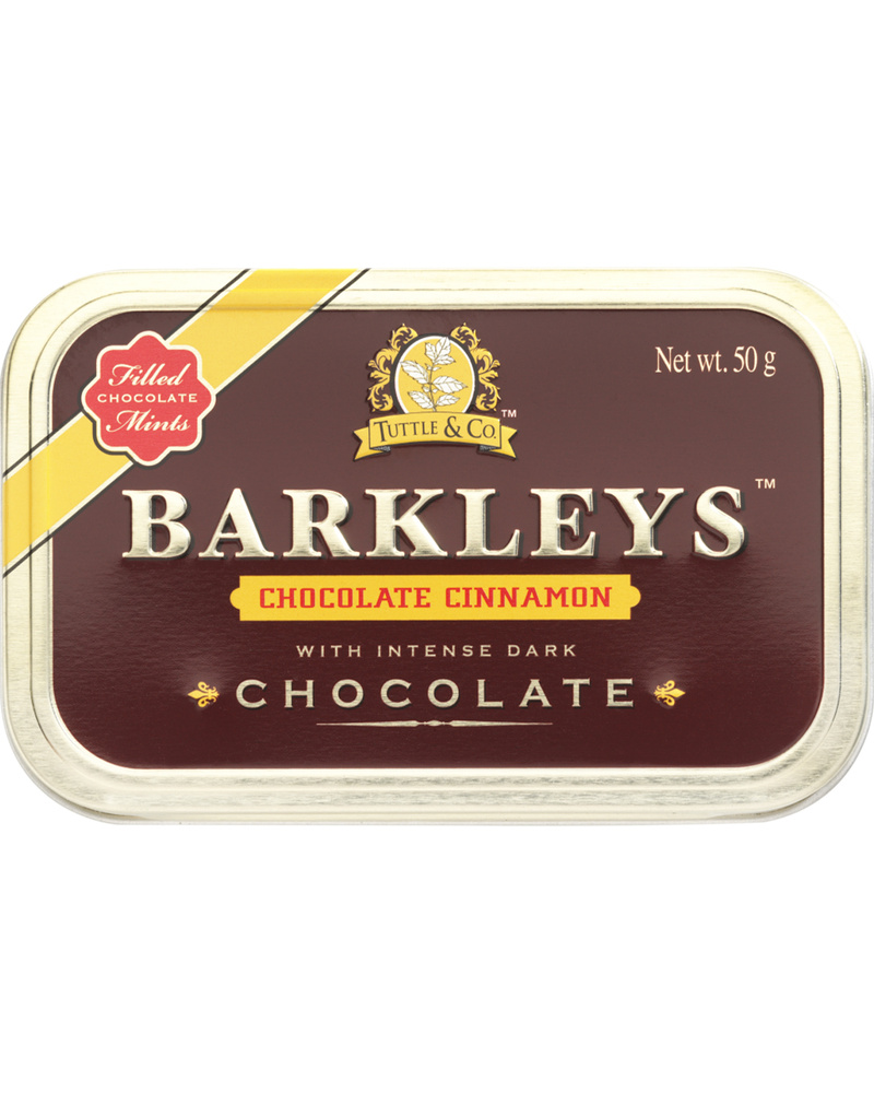 BARKLEYS шоколадное драже леденцы (Шоколад Корица) CHOCOLATE CINNAMON, 50 гр, ж/б 1 шт  #1