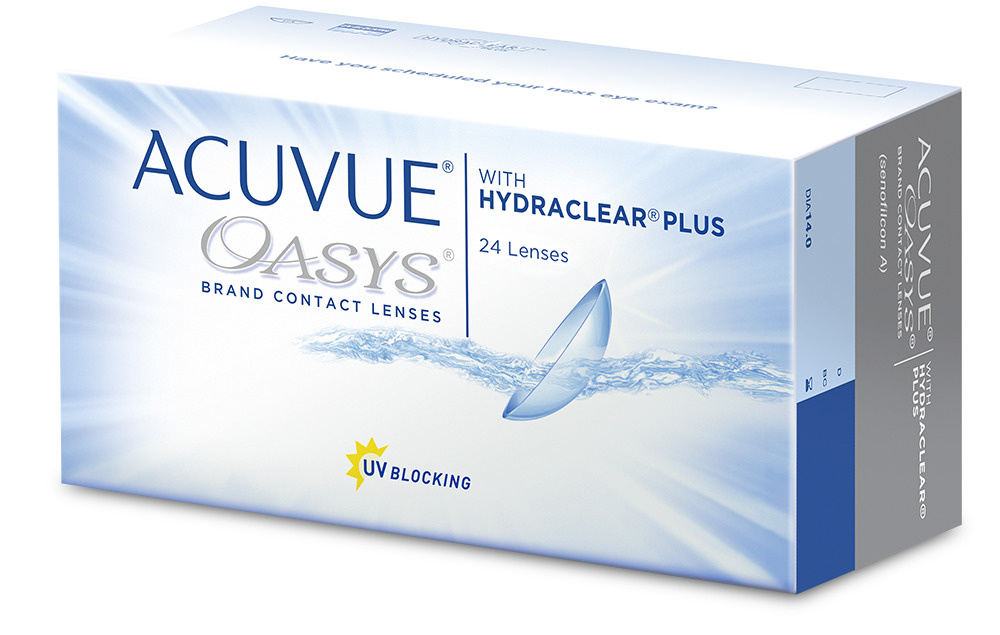 Контактные линзы ACUVUE, Acuvue Oasys , двухнедельные, -8.00 / 14.0 / 8 ...