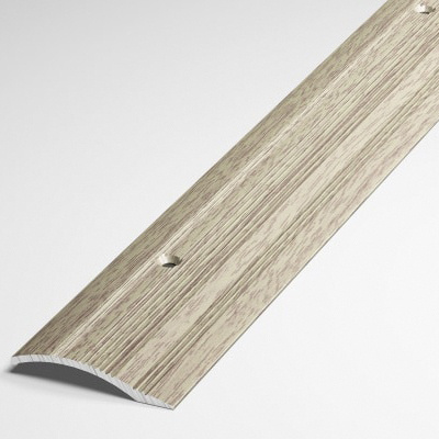 Порог напольный разноуровневый 40x10 мм, длина 0,9 м, профиль-порожек алюминиевый Лука ПР 02, декор дуб #1
