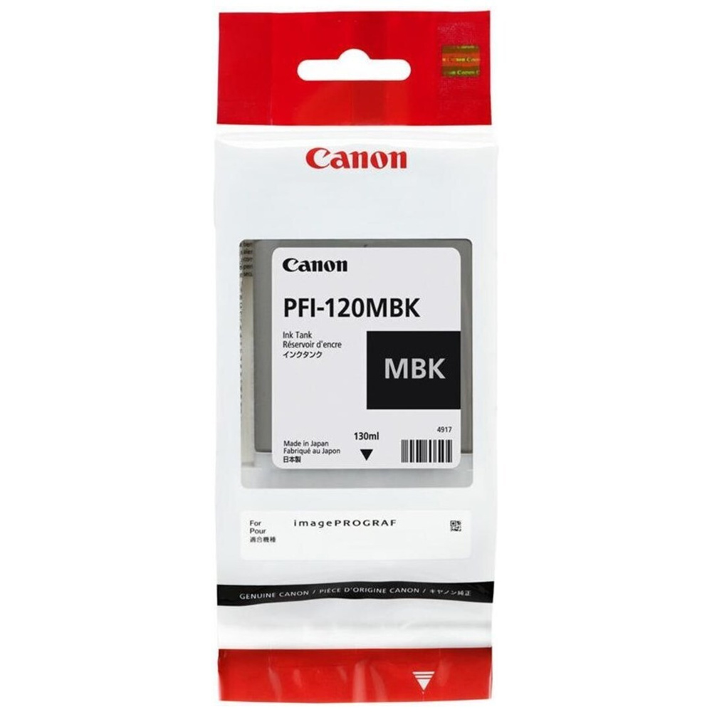 Расходник для печати Canon PFI-120MBK, черный, для струйного принтера,  оригинал купить по низкой цене: отзывы, фото, характеристики в  интернет-магазине Ozon (298067915)