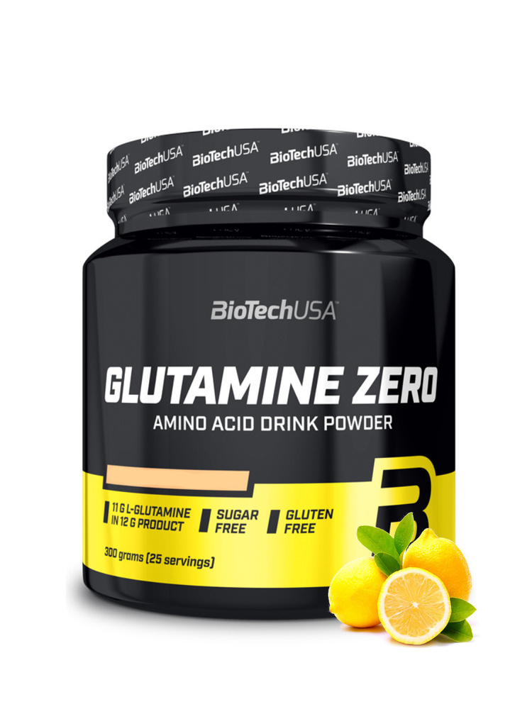 Глютамин BiotechUSA Glutamine Zero 300 г лимон #1