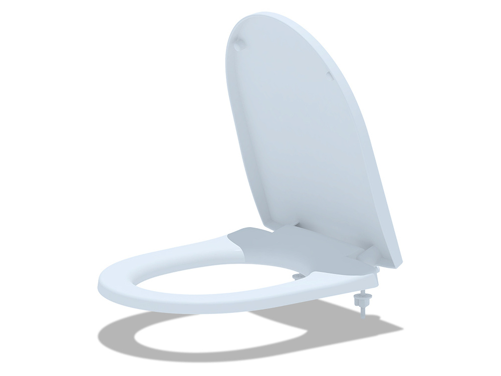 Сиденье для унитаза АНИ пласт WS0320 soft close белое с микролифтом  #1