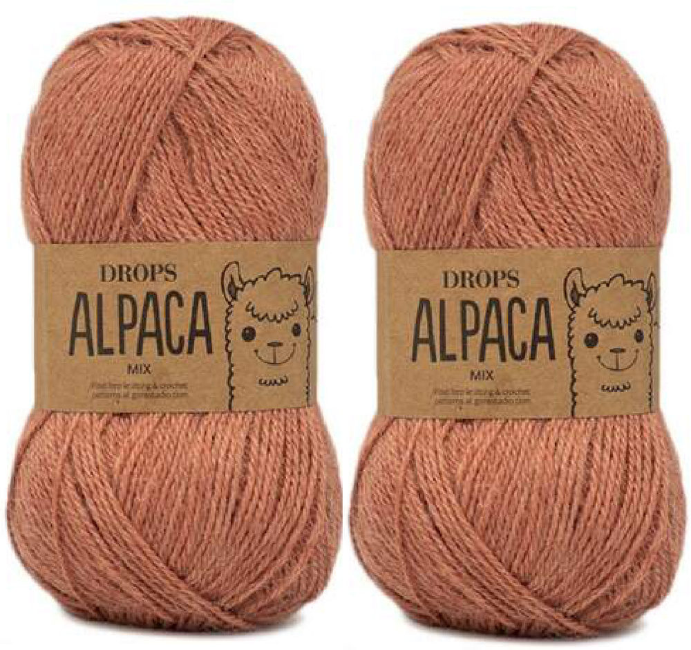 пряжа Drops Alpaca Mix (Дропс Альпака Микс), 2 мотка по 50 г, цвет 9026 ...
