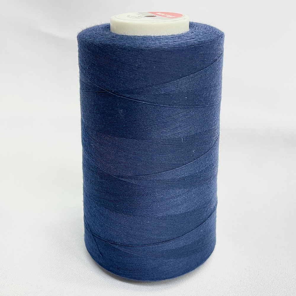Нитки для шитья, нитки для оверлок, швейные нитки промышленные для шитья,  оверлока прямострочки 40/2, 5000 ярдов (4572 метра) МАСТЕР, темно-синий,  2шт — купить в интернет-магазине OZON с быстрой доставкой