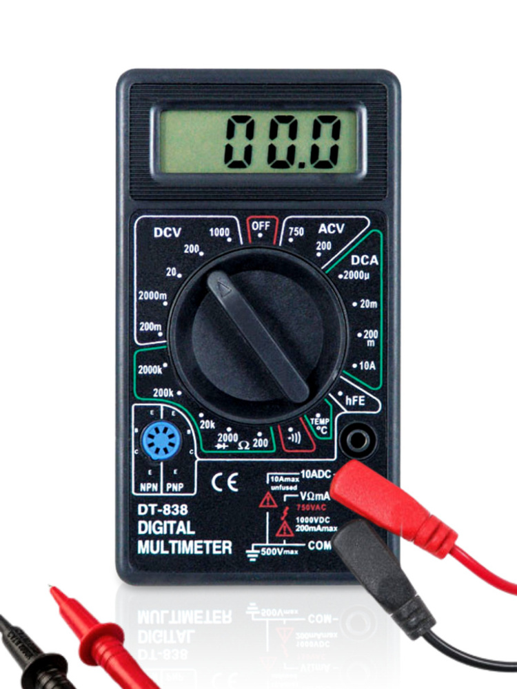 Мультиметр цифровой портативный DT-838 / с прозвонкой цепи купить по ...