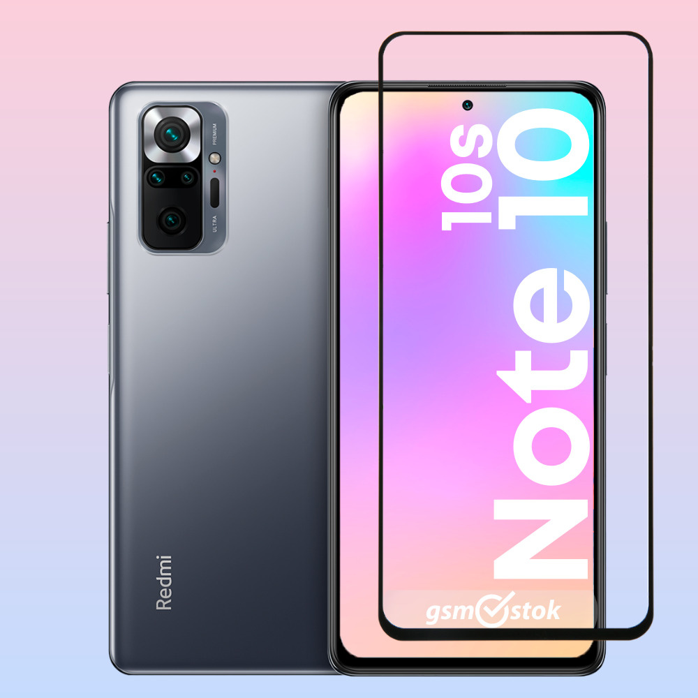 Защитное стекло 5D-11D для Xiaomi Redmi Note 10/Note 10S / Ксиоми Редми Нот  10 /Редми Нот 10S/ чёрная рамка / полное покрытие / противоударное - купить  с доставкой по выгодным ценам в интернет-магазине OZON (675045268)