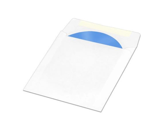 Конверт бумажный D2 Tech CDC-1-100 на один CD диск, без окна, бумага 80г/м, размер 125х125 мм, клей декстрин, #1